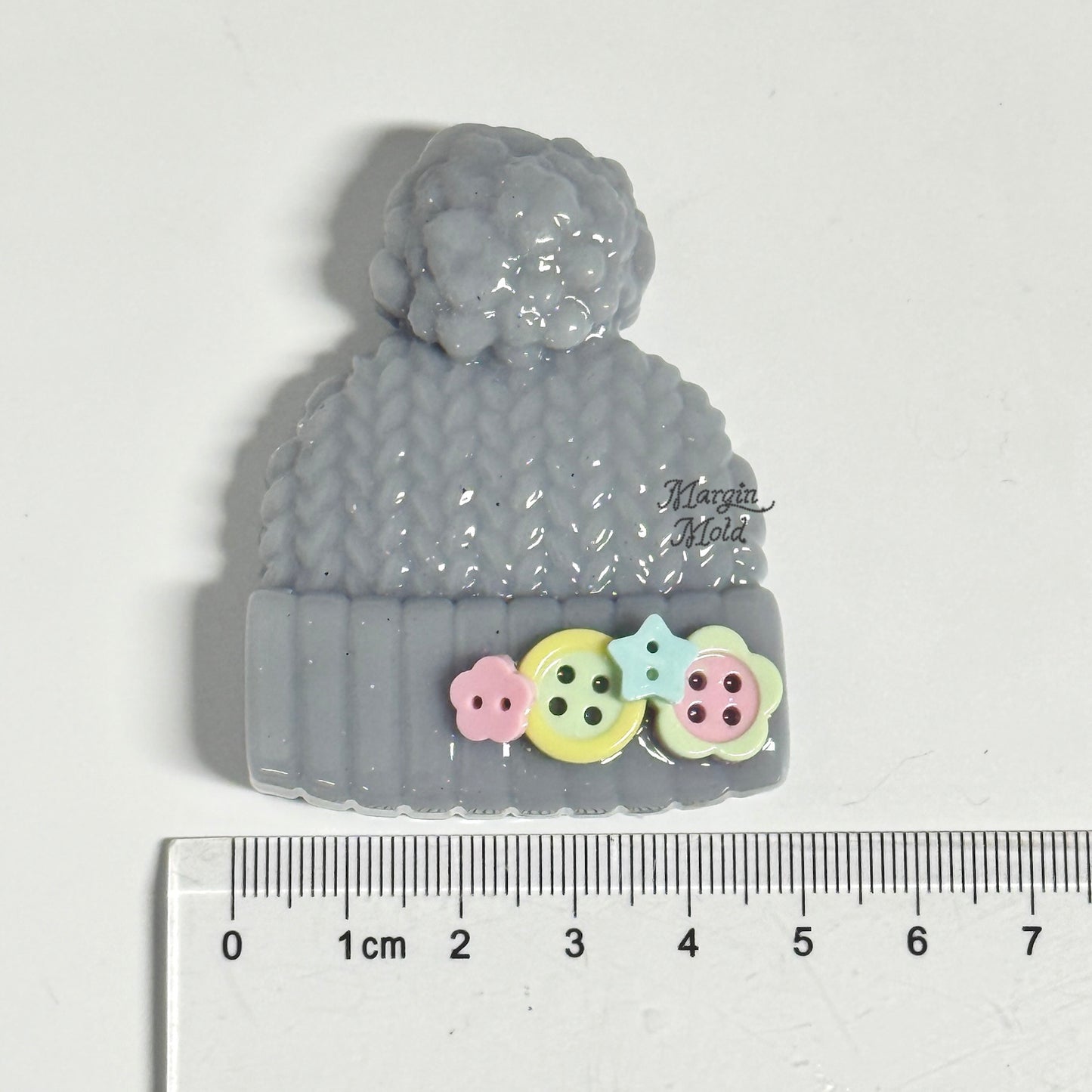 k197 knit beanie mold, 3d printed, shiny