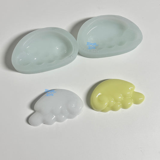 k175 k176 angel wing griptok mold B, 3d printed, shiny