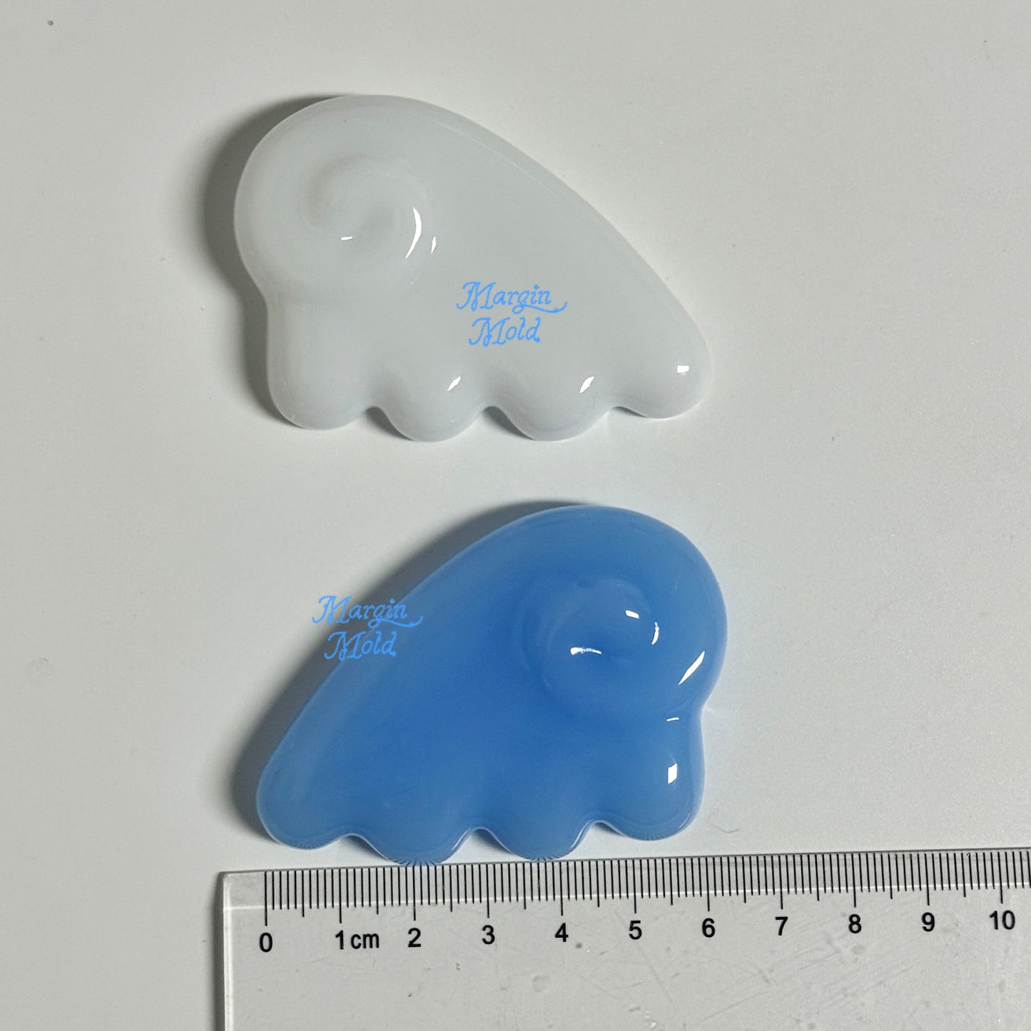 k177 k178 angel wing griptok mold C, 3d printed, shiny