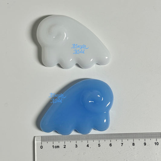 k177 k178 angel wing griptok mold C, 3d printed, shiny