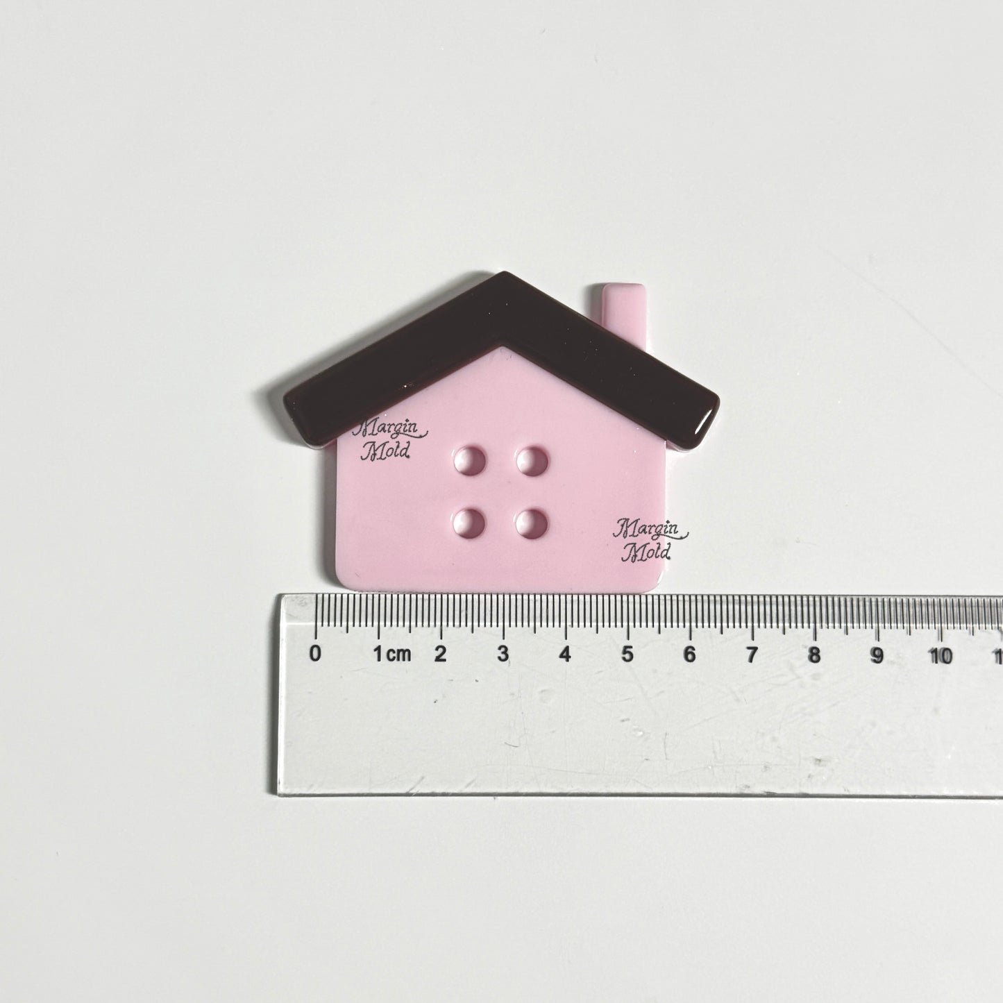 k181 house button mold, 3d printed, shiny