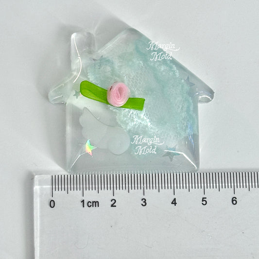 k102 puffy house mold, 3d printed, shiny