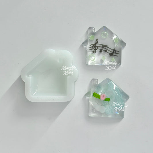 k102 puffy house mold, 3d printed, shiny