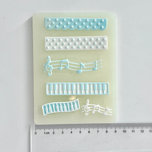 b106 bits mold piano rhythm bits, 3d print, shiny