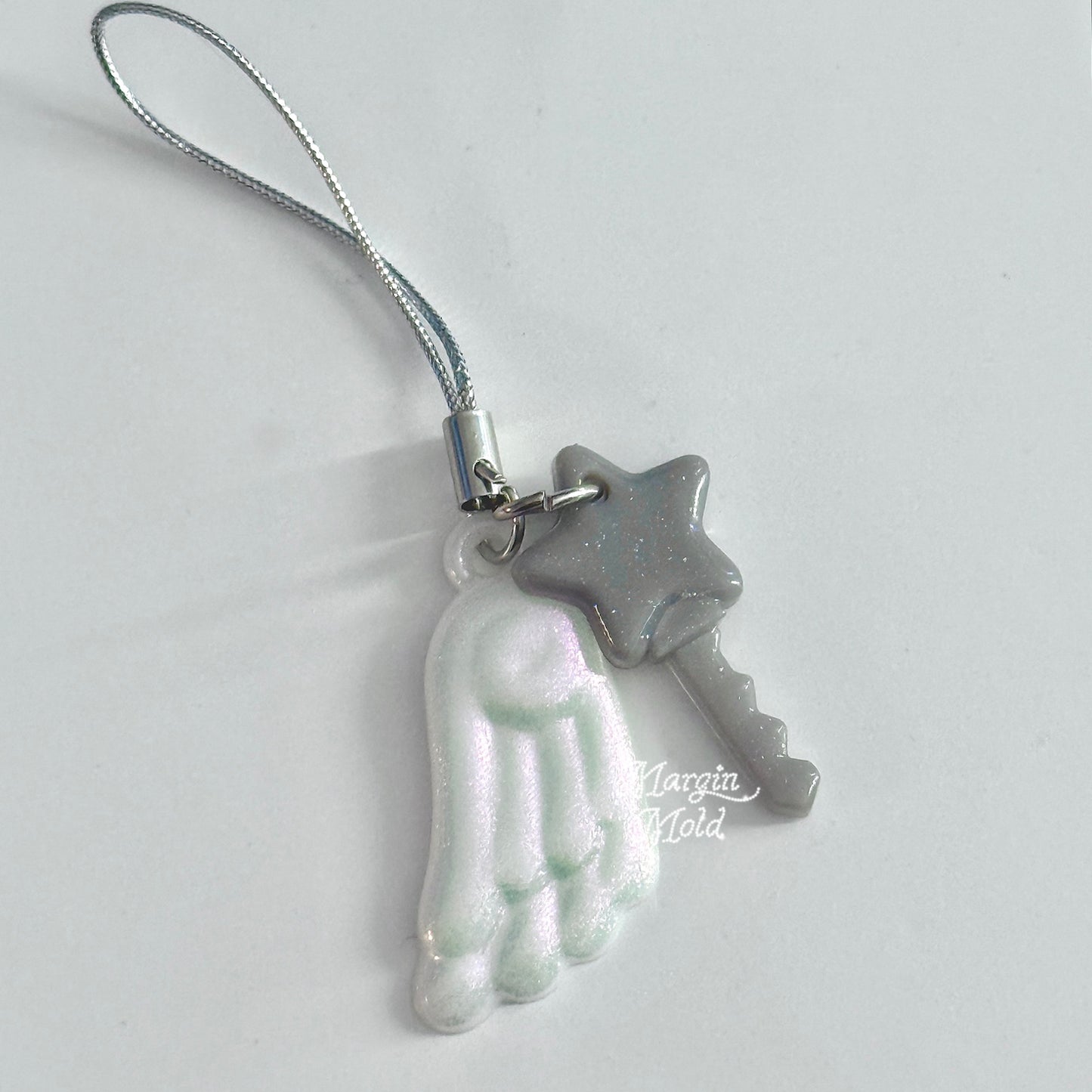 k107 angel wing pendant mold, 3d printed, shiny