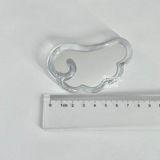 k104 angel wing mirror mold, 3d printed, shiny