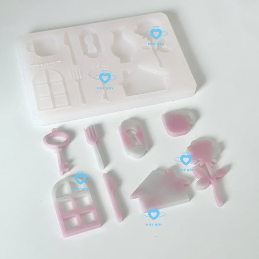 k034 sweet home parts mold, acrylic, shiny