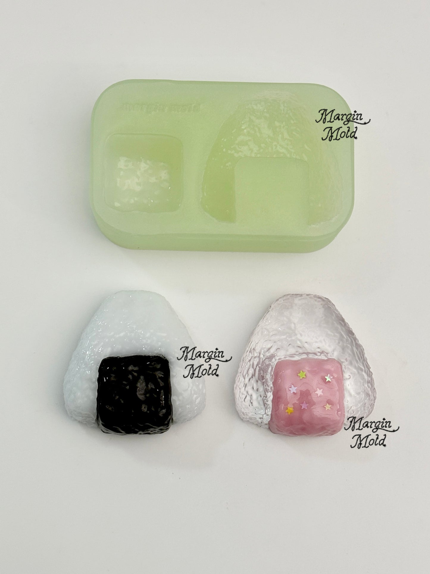 k199 riceball onigiri mold, 3d printed, shiny