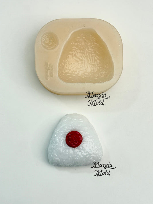 k200 riceball ume onigiri mold, 3d printed, shiny