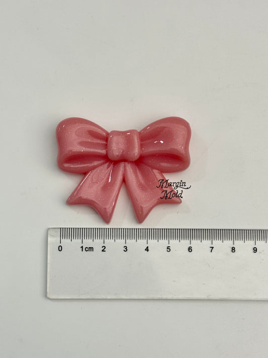 k205 retro ribbon bow mold, 3d printed, shiny