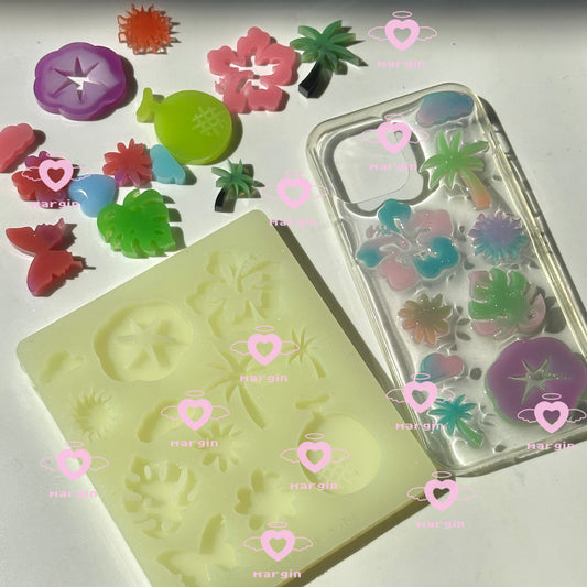 k012 tropical summer parts mold, acrylic, shiny