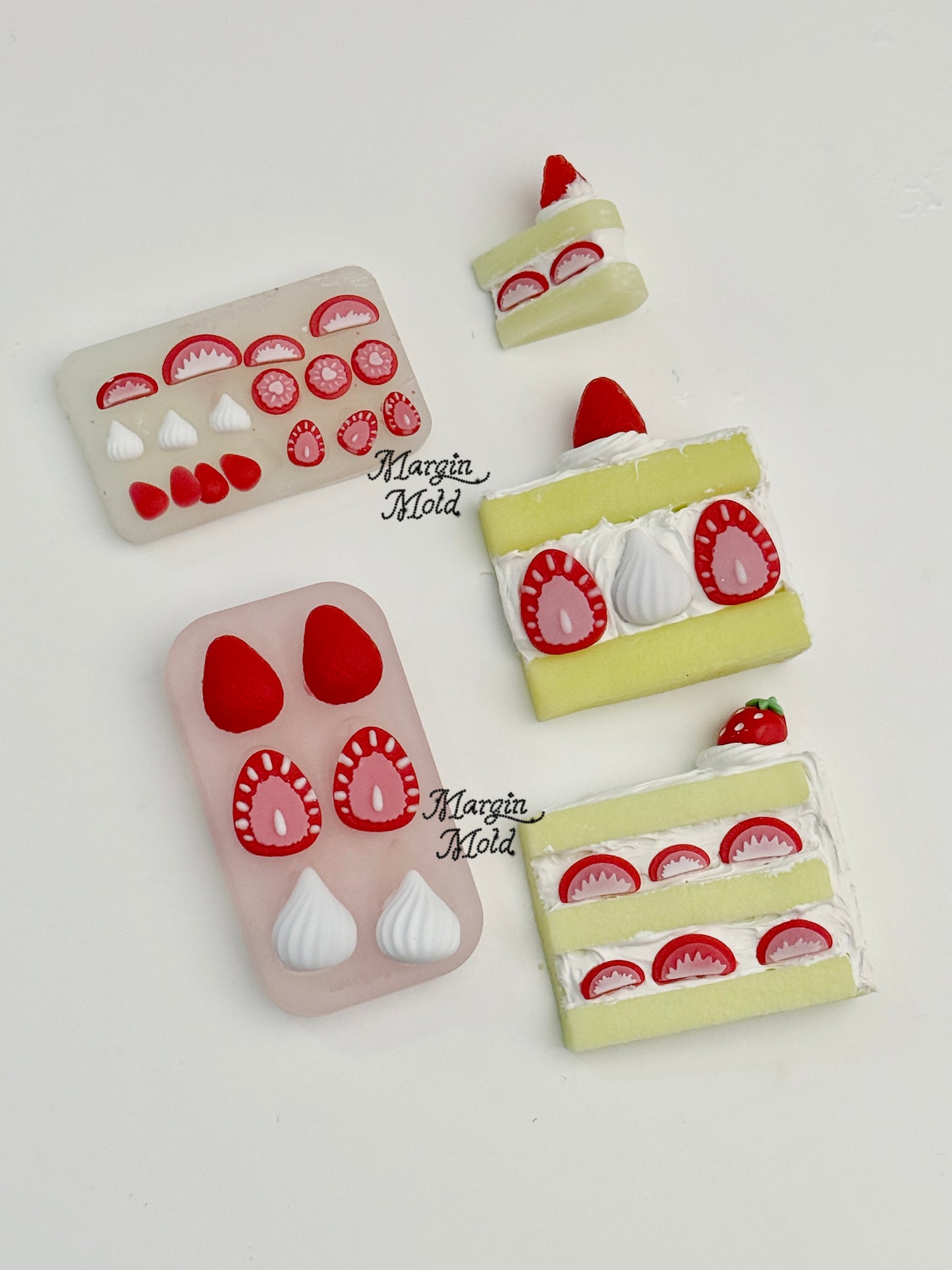 b151 b152 strawberry bits mold, 3d print, matte