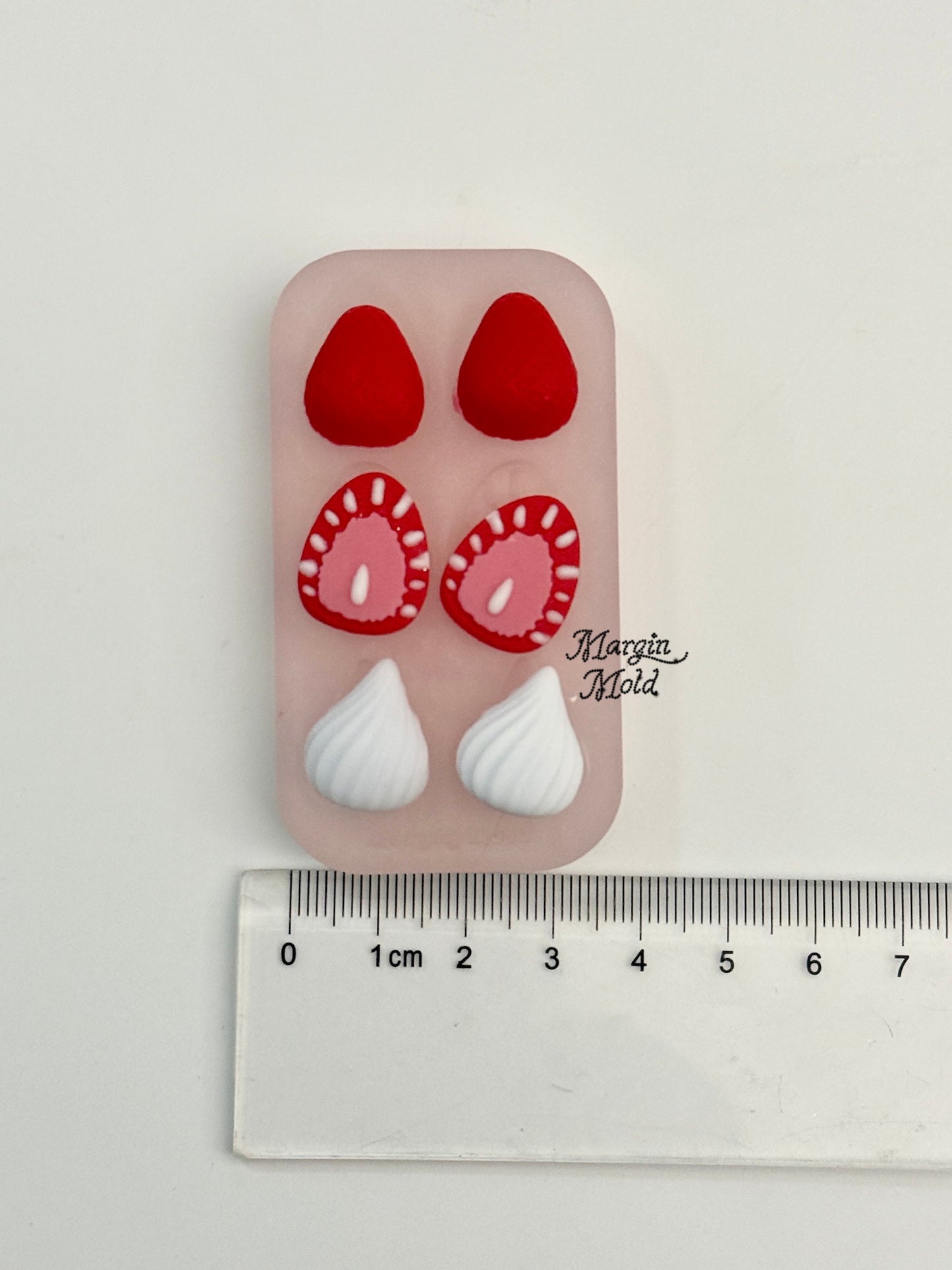 b151 b152 strawberry bits mold, 3d print, matte
