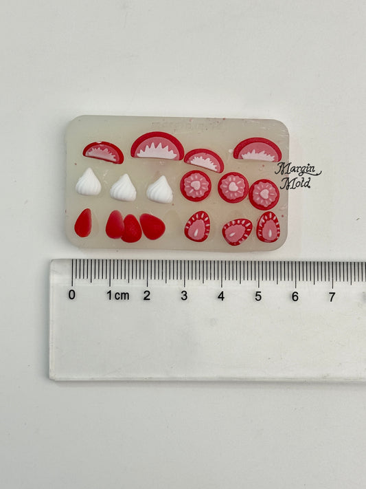 b151 b152 strawberry bits mold, 3d print, matte