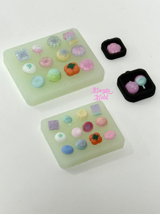 b153 b154 bits molds Japanese wagashi bits mold, 3d print, matte