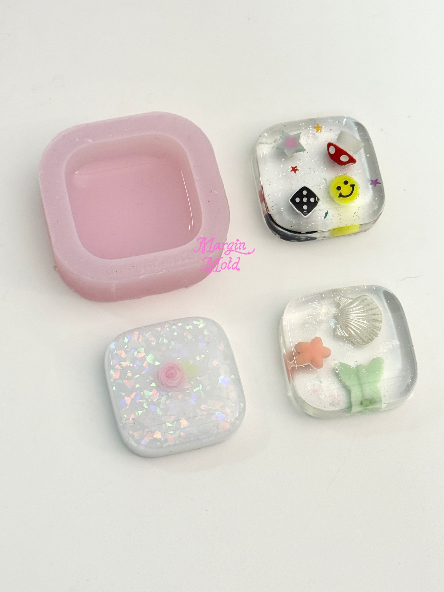 k232 square griptok mold, 3d printed, shiny