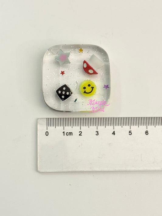 k232 square griptok mold, 3d printed, shiny