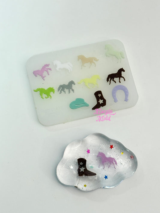 b161 bits molds horse bits mold, 3d print, matte