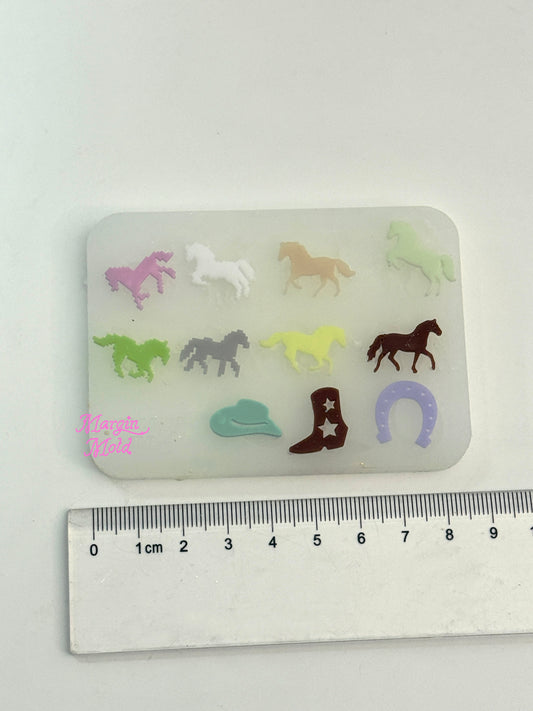 b161 bits molds horse bits mold, 3d print, matte