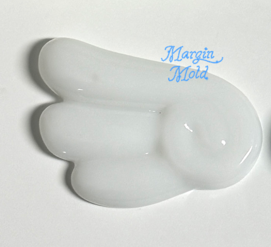 k087 k174 angel wing griptok mold A, 3d printed, shiny