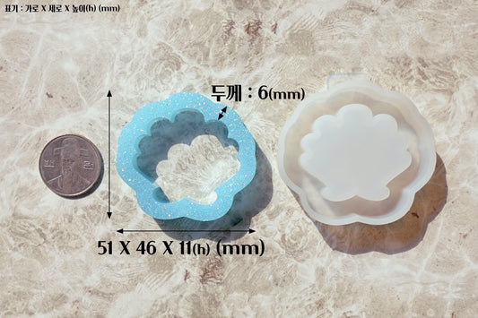 MF08 Mani Land sea shell shaker mold